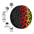 thumbnail image 5 of XMXY Colored Leopard Print Animal Spare Tire Cover, Universal Waterproof Cover for Jeep RV Tire Wheel Protection, 15 inch, 5 of 8