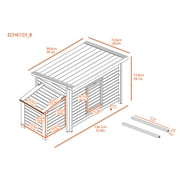 New Age Pet® ECOFLEX® Fontana Chicken Coop, in Red or Tan, for 2 to 3 Chickens