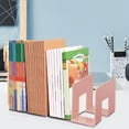 thumbnail image 4 of Floleo Acrylic Book Stand Holder for Desk, Thickened Sturdy Book Organizer with 4 Partitions, Large Capacity Storage Rack for Books, Magazines, Documents, Office & Home Decor, 4 of 5