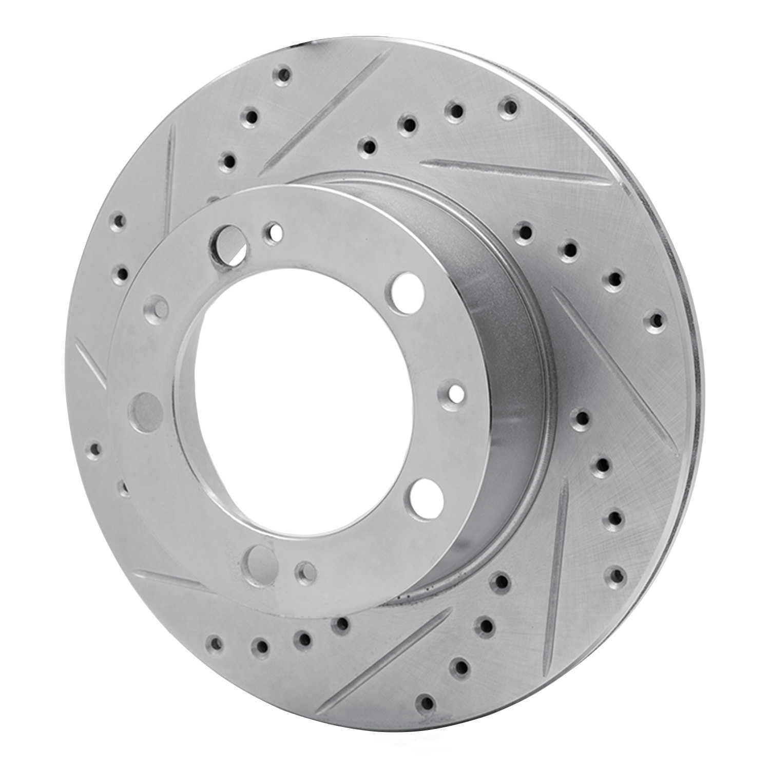 Dynamic Friction Company 631-02022L DFC Brake Rotor - Drilled And Slotted - Silver