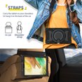 thumbnail image 6 of FJLBDE Case for Samsung Galaxy Tab A7 Lite 8.7 Inch 2021 SM-T220/T225/T227 with 360 Kickstand, Shoulder Strap Carrying Protective Cover, Black, 6 of 6