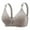 Gray, variant on qolati T-Shirt Bras for Women Adjustable Straps Floral Wireless Push Up Tank Top Bra Seamless Stretch Full-Coverages No Underwire Bralette Everyday Bra