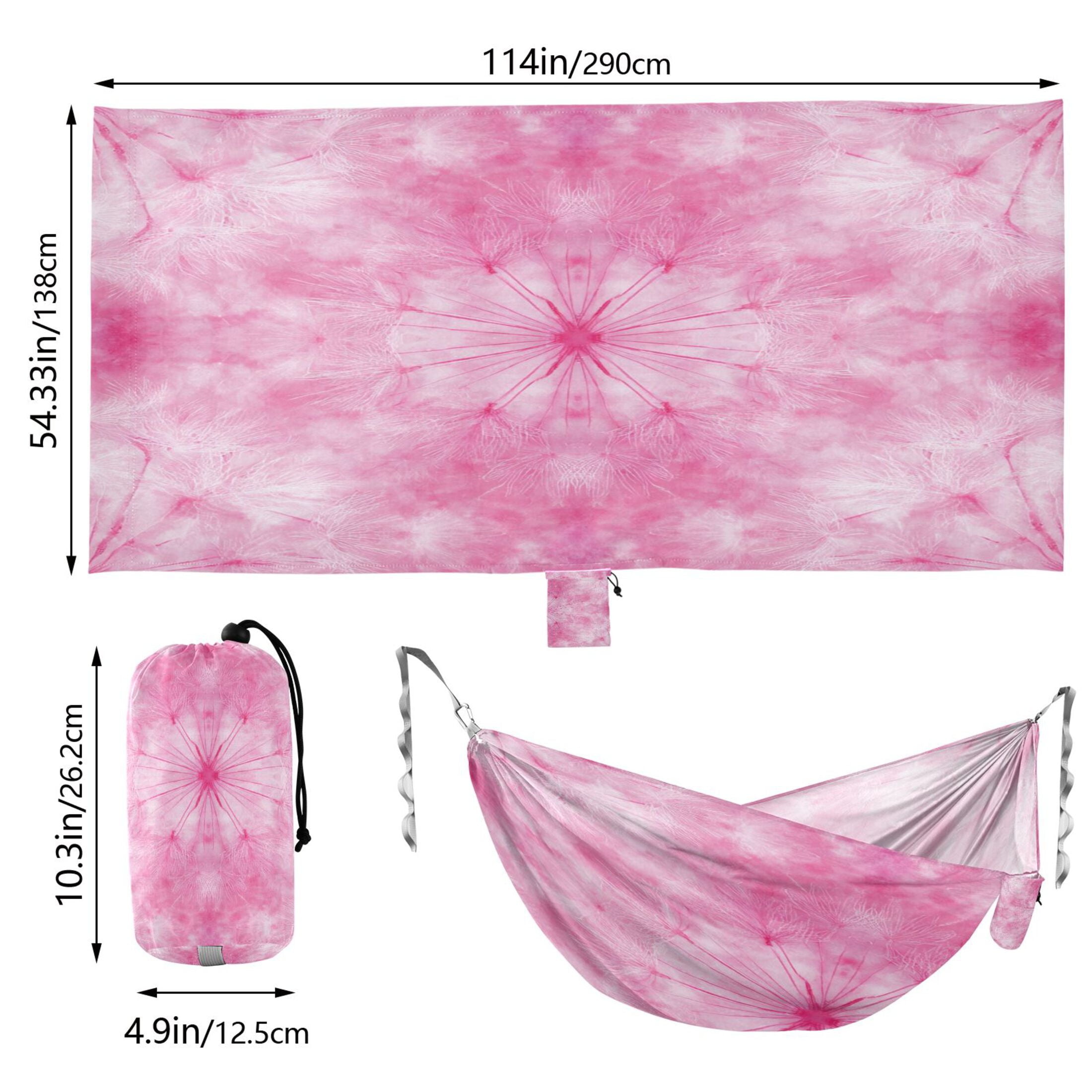 Hammock Camping Hammock Nylon Portable Hammock Travel Camping Hammock Pink Dandelion