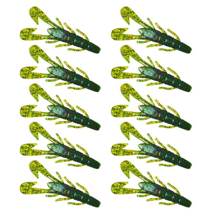 10pcs Artificial Swimbait Freshwater Saltwater Fishing Tackle Fishing Baits Lure Shrimp Soft Baits 8cm 6g Lures