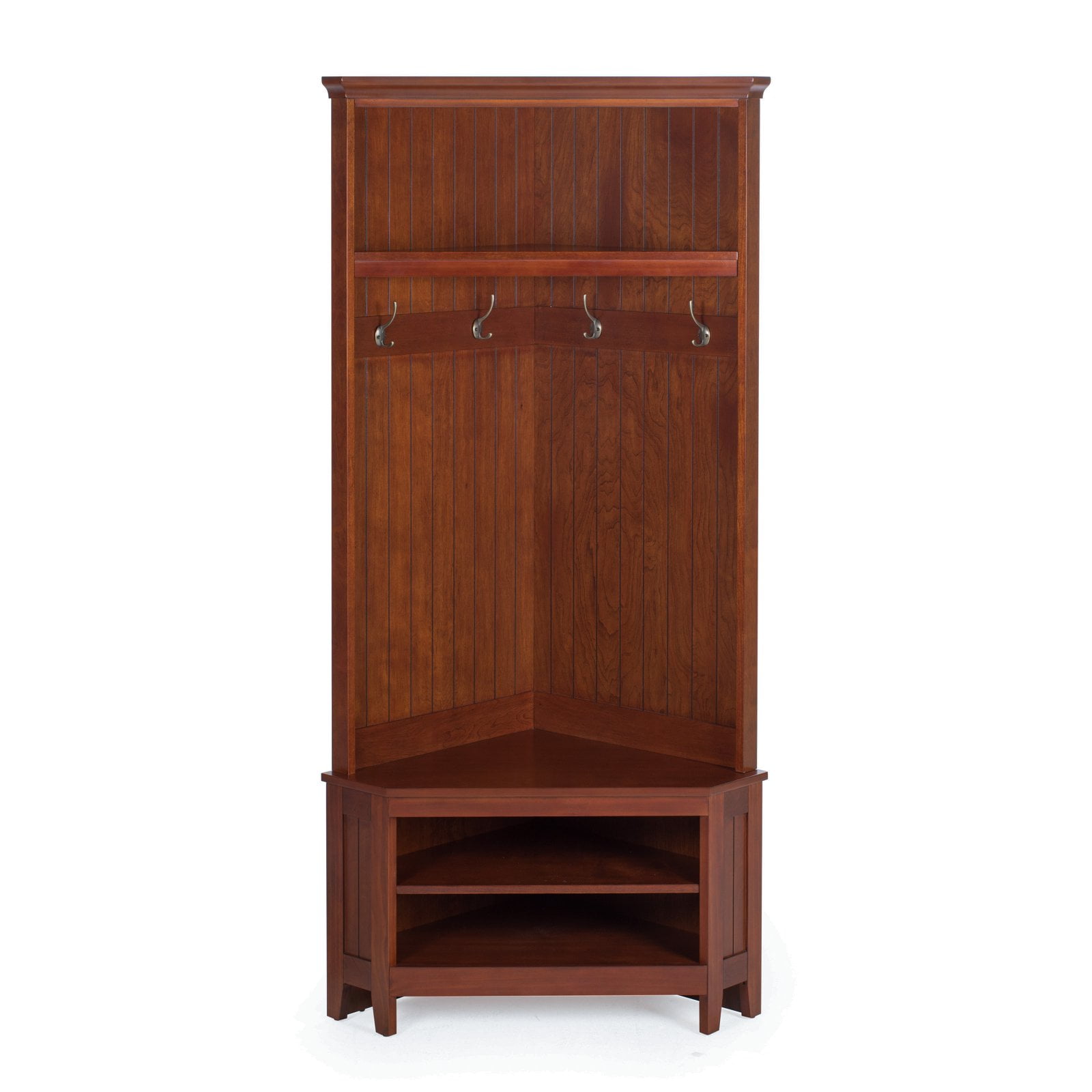 Belham Living Richland Corner Hall Tree Cherry
