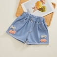 thumbnail image 5 of Godom Girl Shorts Casual Baggy Trendy Short Elastic Waist Drawstring Shorts, Sizes 3-12 Years, 5 of 7