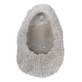 thumbnail image 1 of Jardinière Suspendue en Forme Ovale avec Détail Craquelé, Gris Clair, 1 of 1