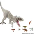 thumbnail image 4 of Dinosaurios de Jurassic World Juguetes para niños Figuras de animales Indominus Rex Mosasaurus Spinosaurus Velociraptor Megalodon Triceratops, 4 of 5
