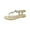 Beige, variant on Anuirheih Fashion Rhinestone Detail Flat Thong Sandals Sandals Women (Beige)