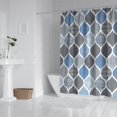 thumbnail image 3 of Waterproof Abstract Art Shower Curtain 72x84 Inch Boho Style Polyester Unique Shower Curtain for Bathroom Hotel Home Decor with 12 Plastic Hooks, 3 of 5