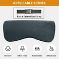 thumbnail image 5 of Cervial Neck Pillow for Recliner, Medium Firm Foam Headrest Cushion, Dark Grey, 5 of 8