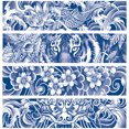 thumbnail image 1 of Pegatina impermeable, tatuajes temporales de animales, tatuajes de medio brazo para adultos y niños, 4 Uds., 1 of 9