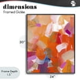 thumbnail image 4 of Stupell Industries Mid-Century Confetti Petals Abstraction Black Framed Giclee Art, 24 x 30, by Lanie Loreth, 4 of 8