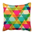 thumbnail image 1 of BOSDECO Taie d'Oreiller texture Triangulaire avec Effet Spectre Housse de Coussin 16x16 Pouces, 1 of 2