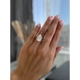 thumbnail image 5 of 4.00Ct Pear Cut Lab-Grown Diamond Solitaire Engagement Ring, 10K White Gold, US 5, 5 of 8
