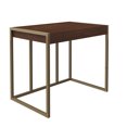 thumbnail image 2 of Twin Star Home Haymarket Gold Trim Modern Design Writing Desk w/ USB, 2 of 11