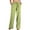 Green, variant on BLVB Cotton Linen Pants for Women Summer Drawstring Pockets Wide Leg Loose Casual Palazzo Pants Beach Vacation Trousers