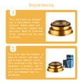 thumbnail image 3 of Soidarity VIARON Bike Bearing Auriculares Bicicleta Aleación de aluminio Rodamientos Alta dureza Ciclismo Oro 44x56mm, 3 of 6
