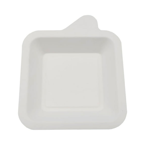 Set of 20 Off White Cream Disposable Cardboard Paper Plate 4.4" x 4.4"