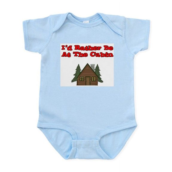 CafePress - I'd Rather Be At The Cabin Infant Bodysuit - Baby Light Bodysuit, Size Newborn - 24 Months