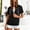 Black, variant on Half Zip Short Sleeve Hoodies for Women Casual Pullover Quarter Zip Sweatshirt Summer Drawstring Athletic Workout Tops with Pocket Red XXL