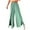 Green, variant on Wide Leg Pants for Women Front Split Drawstring High Waisted Pleated Flowy Pants Casual Fall Travel Lounge Pants with Pockets