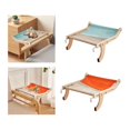 thumbnail image 1 of Percha para ventana de gato,Cat Window Perch para gatos de interior grande,Estantes de la cama del asiento de la ventana de la hamaca del montaje del salón,Balcón de cama de azul y naranja Fernando Percha para ventana de gato, 1 of 8