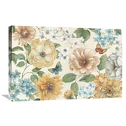 Global Gallery Daphne Brissonnet Butterfly Bloom I Canvas Wall Art