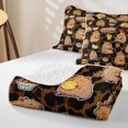 thumbnail image 4 of Erosebridal Rodent Animal Capybara Twin Quilt Set,Brown Cheetah Pattern Twin Coverlet Set For Girls Kids,2 Pieces, 4 of 7