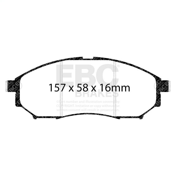 EBC Brakes Pad and Rotor Kit (DP31671C and USR7218) Fits select: 2008-2013 INFINITI G37, 2011-2014 NISSAN MURANO