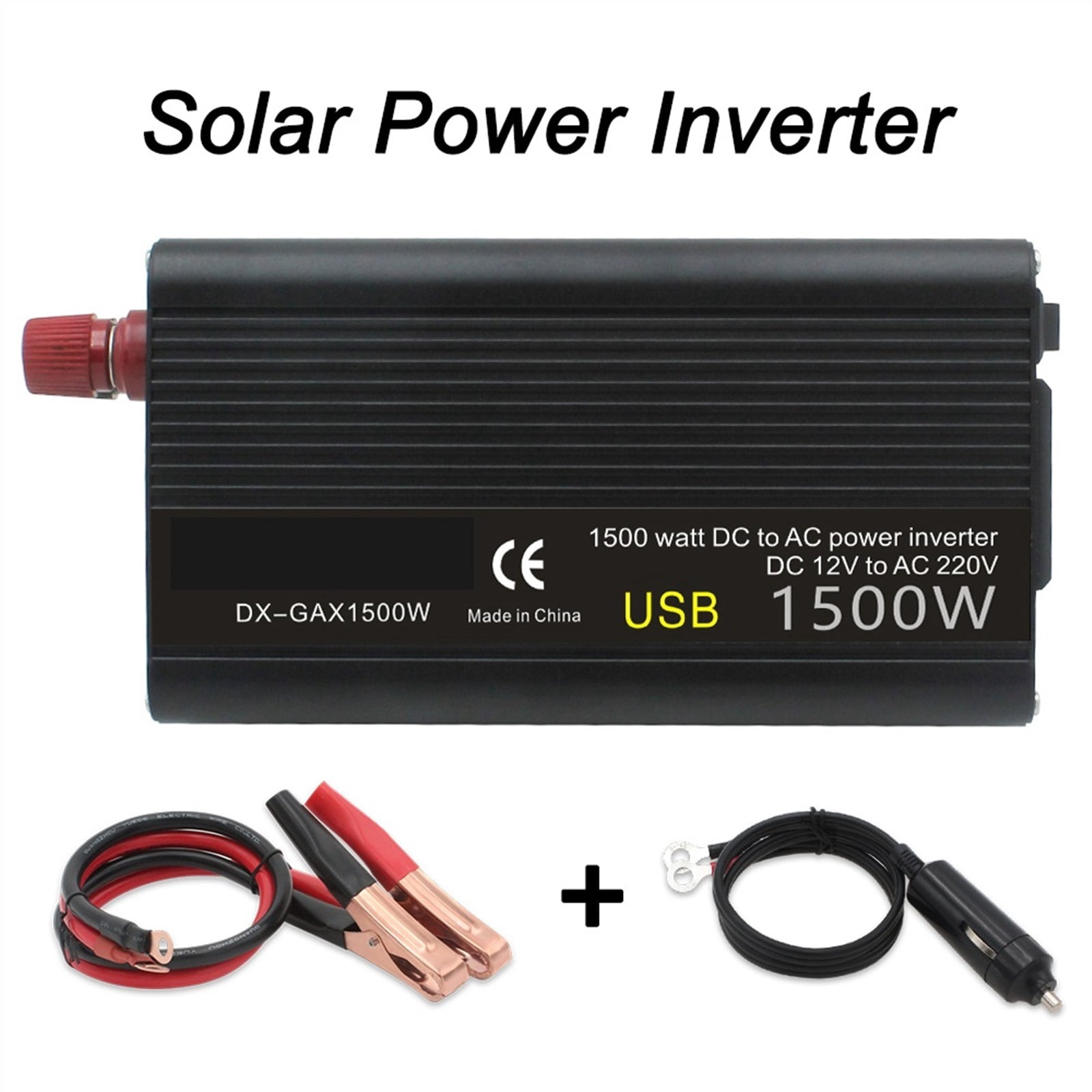 Power Inverter DC 12V To AC 220V 1500W/2000W/2600W Converter USB Universal LED Display Auto Inversor Transformer Solar