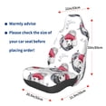 thumbnail image 2 of Lsque Cute Poodle Dog Pattern Car Seat Covers for Front Seats , Waterproof Seat Covers for Cars, Sporty Front Seat Covers,Car Seat Cover Protector Front Seats, 2 of 5