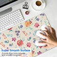 thumbnail image 4 of Long Mouse Pads for Desk,Pioneer Flower Floral Print Pattern Desk Mats on Top Of Desks, Desk Mouse Pad Extra Large with 3mm Non-Slip Base and Stitched Edge for Gaming,Office,Work,Home 31.5"x15.7", 4 of 6
