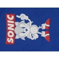 thumbnail image 4 of Sonic the Hedgehog Classic Character Youth Royal Blue Hoodie -XL, 4 of 4