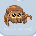 thumbnail image 4 of Inktastic Cute and Hungry Spider Boys or Girls Baby Bib, 4 of 4