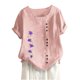 thumbnail image 5 of Camisetas de Manga Corta para Mujeres, Camiseta de Manga Corta Impresa Casual Hecha de 95% Poliéster 5% Spandex para Todas las Estaciones, Camisetas de Manga Corta para Mujeres, 5 of 6