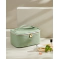 thumbnail image 2 of Bolsa de maquillaje Prite, organizador portátil de cosméticos, impermeable, verde, 2 of 7