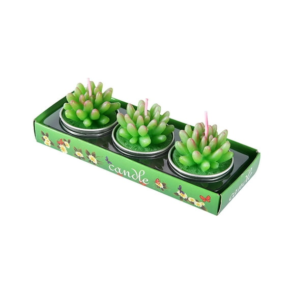Succulent-Shaped Candle Set for Home Decor, Romantic Ambiance, Wedding, Party Decoration, Eco-Friendly Wax, Realistic Design, Quirky and Elegant Centerpieces