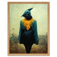 thumbnail image 1 of Bubonic Plague Doctor In Wildflower Meadow Art Print Framed Poster Wall Decor 12x16 inch, 1 of 5