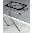 thumbnail image 2 of Kingston Brass Vah282033 Templeton 24" Acrylic Wall Mounted Console Legs - Black, 2 of 7