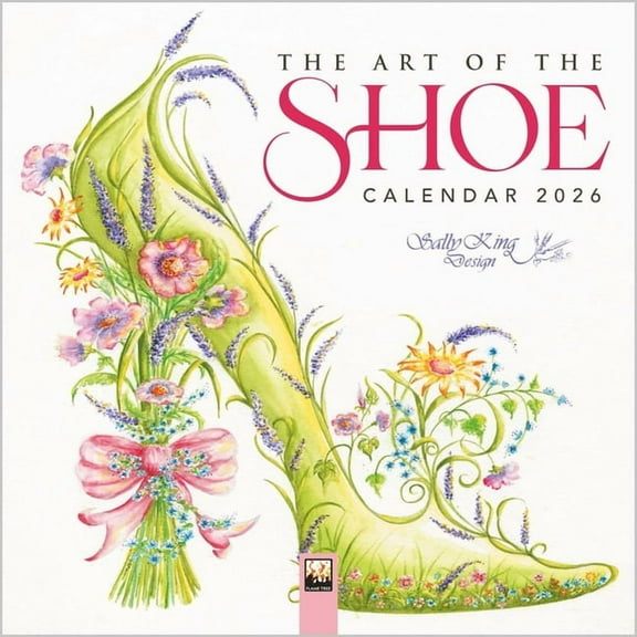 The Art of the Shoe by Sally King Design Mini Wall Calendar 2026 (Art Calendar), (Paperback)