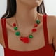 thumbnail image 4 of onlyliua Ofertas Semanales Lindo Collar Navideño para Papá Noel, Árbol de Navidad, Campana Navideña, Joyería Navideña para Mujer, Regalo Navideño de Moda, 4 of 6