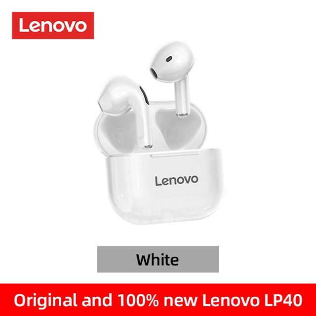 Auriculares Lenovo LP40 LP40 Pro con Bluetooth, auriculares inalámbricos con Control táctil, auriculares con micrófono de larga espera para teléfono Tan Jianjun unisex