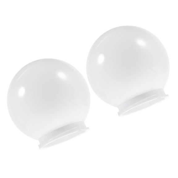 Masteelf  2 Pcs Wall Lamp Globe Replacement Globes Lampshade for Light Fixture Round Miss White