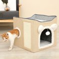 thumbnail image 1 of Cat Hideaway, Warm Foldable Cat Hideaway  for Kitten Beige,Gray, 1 of 7