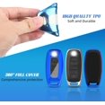 thumbnail image 4 of Key Fob Cover Compatible with Nissan Rogue Pathfinder Versa Kicks Sentra 2023-2025 TPU 3-5 Button Keychain Case Holder Protector,Blue, 4 of 5