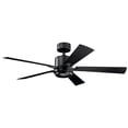 thumbnail image 2 of 330000SBK Kichler Lighting Lucian - Ceiling Fan with Light Kit - with Transitional inspirations - 14.25 inches tall by 52 inches wide-Black Finish, 2 of 8