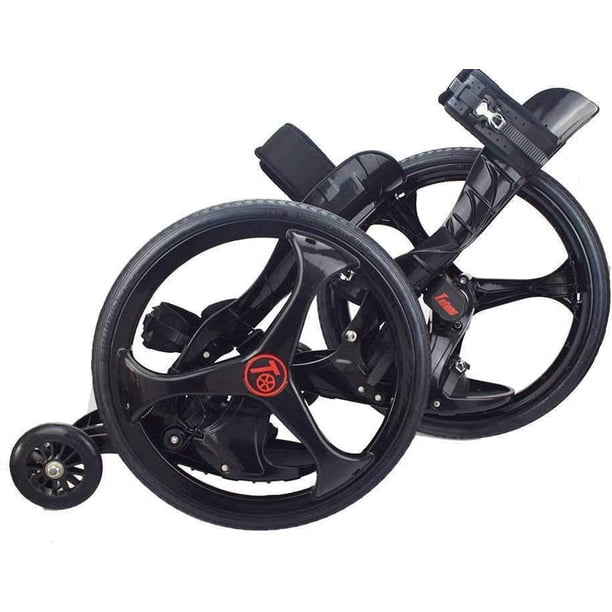 MIIANOO Off Road Roller Skate Rollerblade Chariot Cycle Skate Big Rollers For Tricks Black 