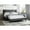 Gray, variant on Contemporary Style - Stitched Square Pattern Headboard - Bedroom Decoration - Combine Style and Function