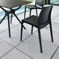 thumbnail image 4 of Compamia Maya Chaise de Salle à Manger de Patio Noire, 4 of 10